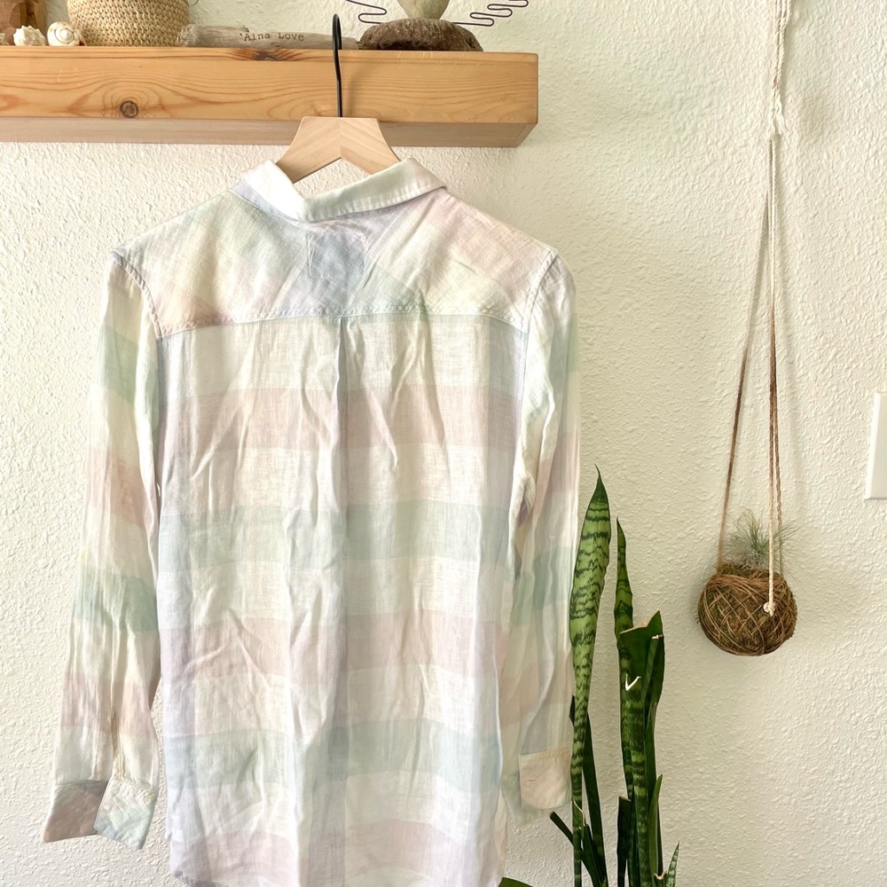 Rails Soft Pastel Plaid Button Down - image 4